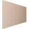 Ekena Millwork 48H x 3/8T Adjustable Wood Slat Wall Panel Kit w/ 1W Slats, Alder contains 42 Slats SWW84X48X0375AL - alternate 3